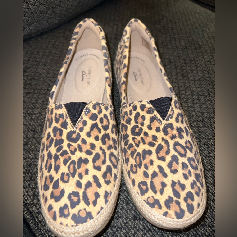 Clark’s Danelly Sky Leopard Print Suede
